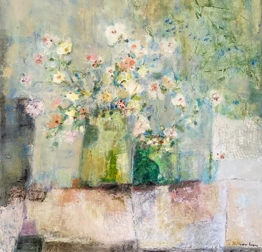 Bouquet à la fenêtre